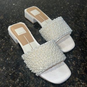 Dolce Vita Bridal Haile Pearl Slides